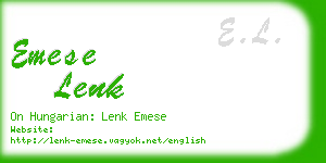 emese lenk business card